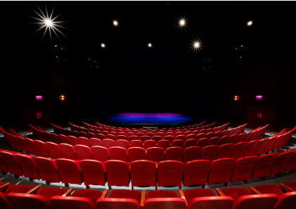 Margaret Lesher Theatre from audience perspective.