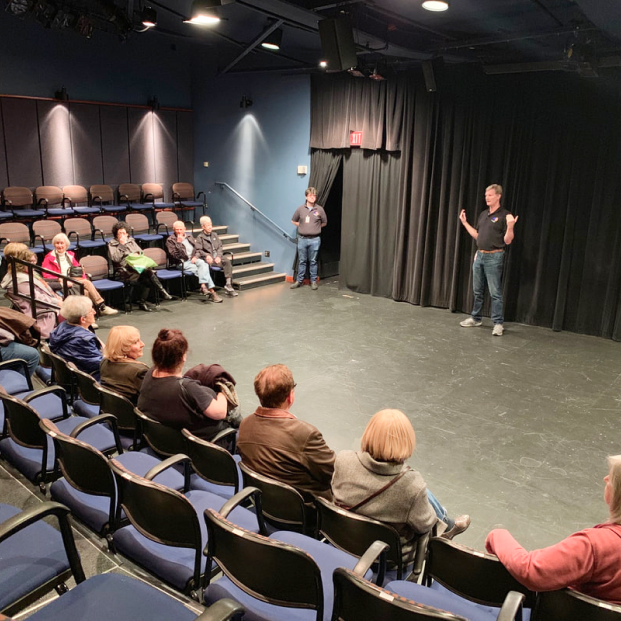 Backstage tour in the George & Sonja Vukasin Theatre