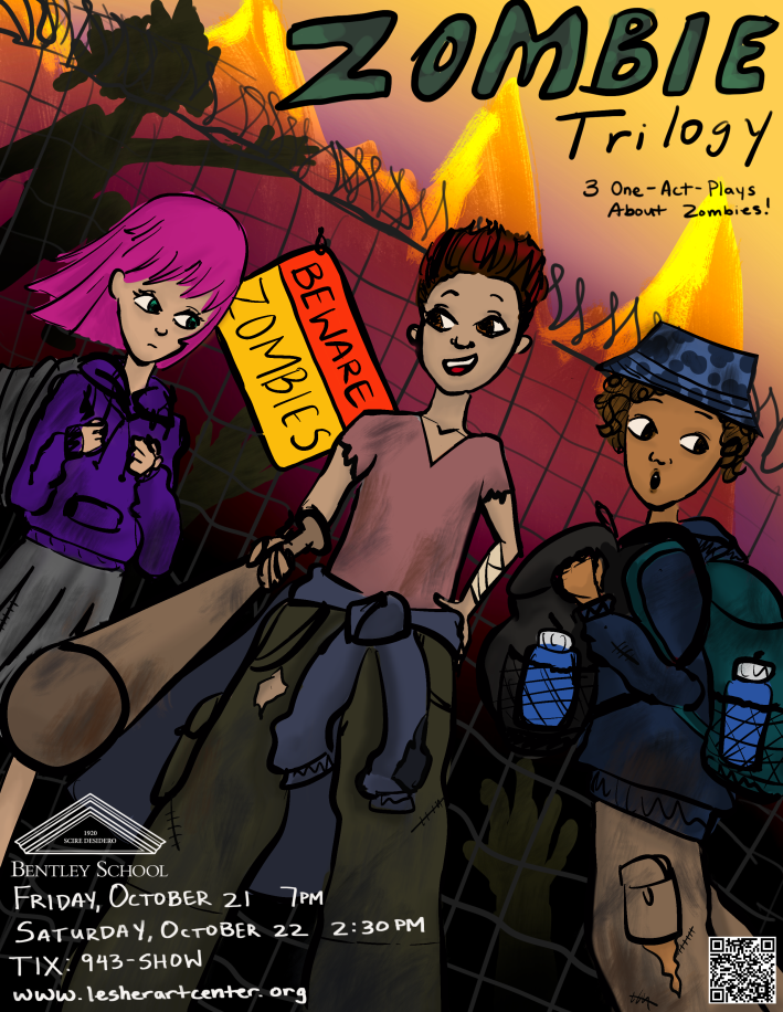 The Bentley School Zombie Trilogy Student Poster